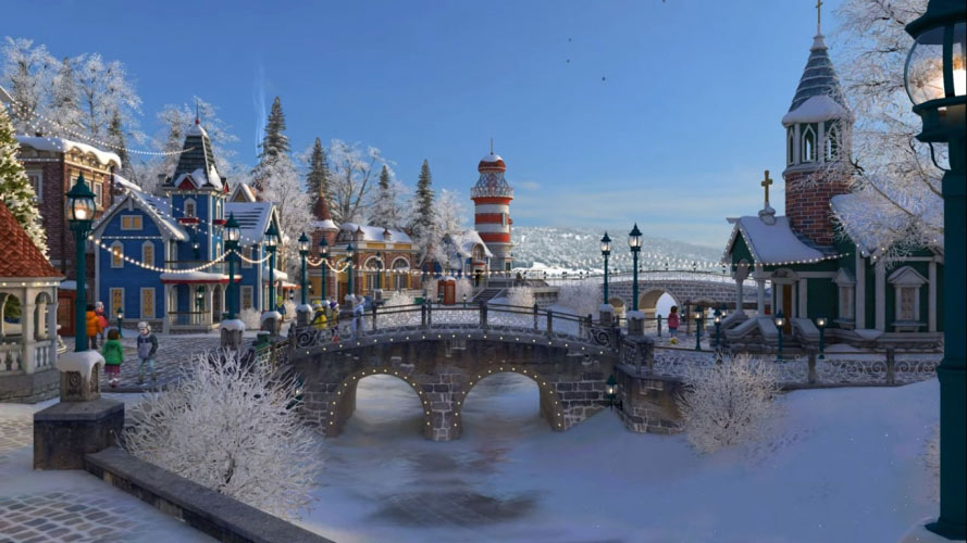 winter, holiday, village, xmas, christmas, new year, snow, street