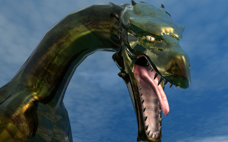 дракон, фэнтези, мифология, 3D-графика, компьютерная графика
