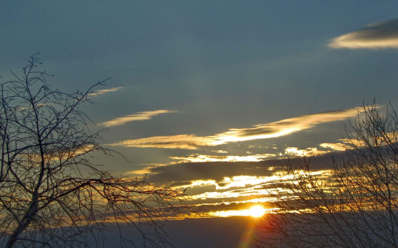 spring, evening, sunset, sky, clouds, nature, sun, clouds