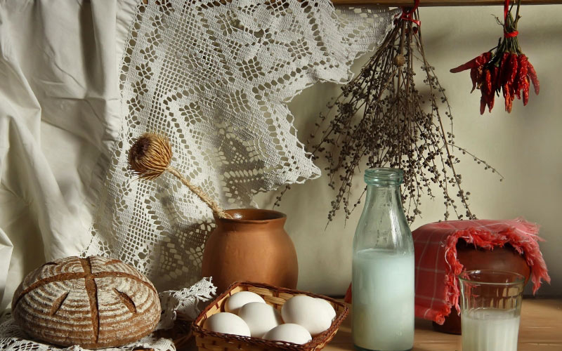 village, home, kitchen, still life, tableware