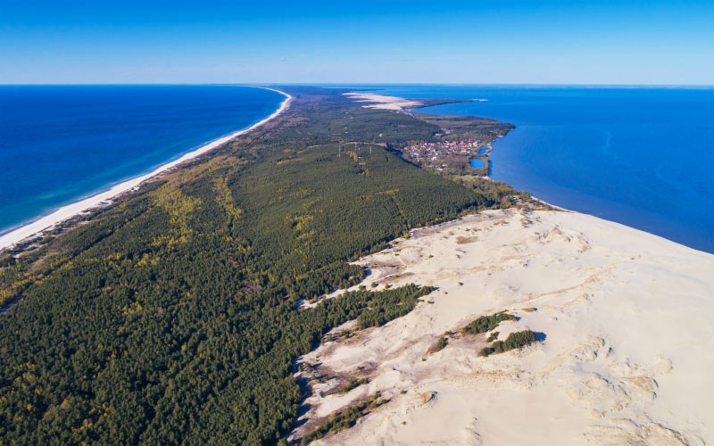 куршская коса, калининградская область, аэрофотосъёмка, дюна эфа, пейзаж, море, океан, остров