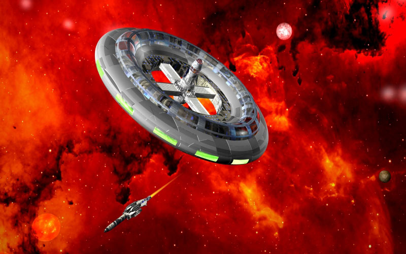 sci-fi, space, 3d graphics, interstellar, space station, spaceship, exploration, technology, spacecraft, futuristic