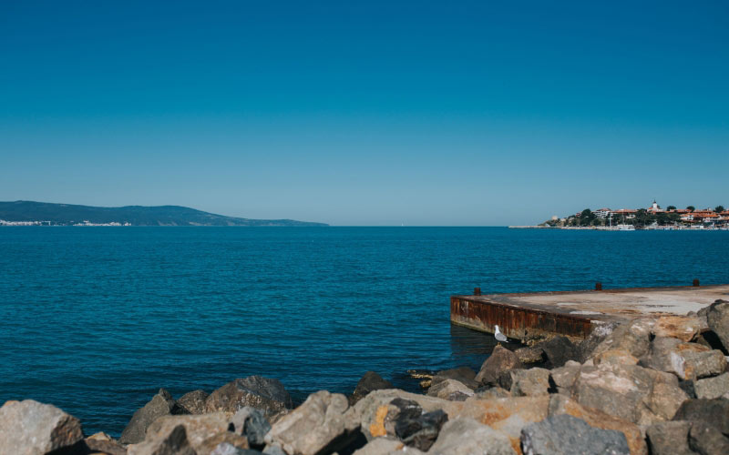 море, солнечно, пляж, побережье, черное море, вода, морской пейзаж
