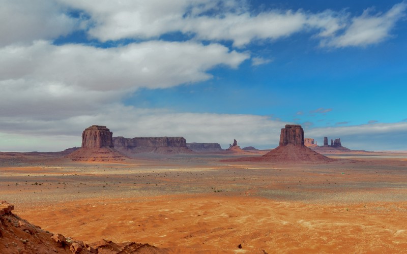 landscape, sand, rocks, horizon, sky, desert, sandstone, valley, panorama, canyon, plain, mountains, badlands, plateau, landform