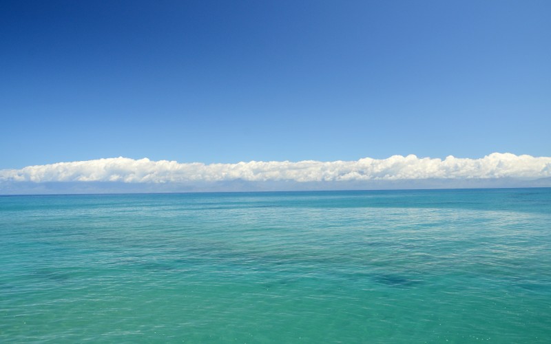 landscape, sea, ocean, horizon, clouds, sky, summer, water, silence, seascape