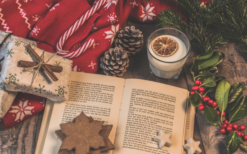 рождество, новый год, праздники, подарок, подарки, натюрморт, книга
