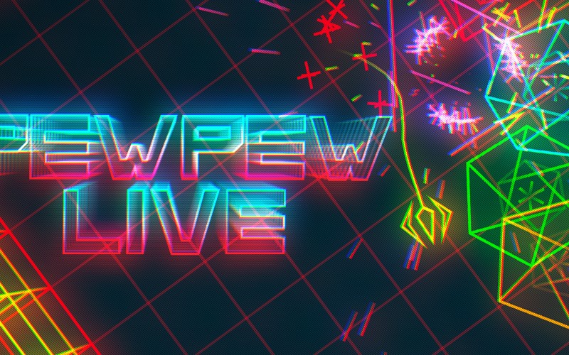 video games, cover art, pewpew live, neon, retro, laser