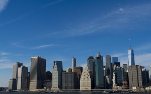 sea, coast, architecture, sky, buildings, city, skyscrapers, urban, river, manhattan, new york, cityscape, downtown, brooklyn, nyc, usa, america, harbor, waterway